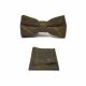 Heritage Check Regency Green Bow Tie & Pocket Square Set