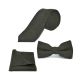 Highland Weave Forest Green Bow Tie, Tie & Pocket Square Set