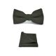 Highland Weave Forest Green Bow Tie & Pocket Square Set