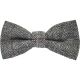 Boys Herringbone Pewter Grey Bow Tie