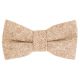 Hay Brown Herringbone Wool Bow Tie