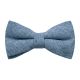Highland Weave Stonewashed Blue Bow Tie