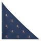 Navy Blue Horse Embroidered Pocket Square