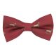 Burgundy Red Horse Embroidered Bow Tie
