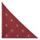 Burgundy Red Horse Embroidered Pocket Square