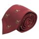 Burgundy Red Horse Embroidered Tie
