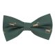 Dark Green Horse Embroidered Bow Tie
