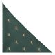 Dark Green Horse Embroidered Pocket Square