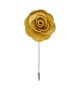 Heritage Gold Velvet Flower/Rose Lapel Pin
