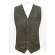 Juniper Green Herringbone Check Waistcoat