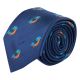 Navy Blue Kingfisher Herringbone Tie