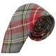 Traditional Light Grey & Red Tartan Tie