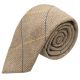 Light Oak Herringbone Check Tie