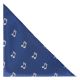 Navy Blue Music Note Herringbone Pocket Square