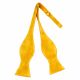 Mustard Yellow Velvet Self-Tie Bow Tie