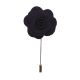 Navy Flower/Rose Lapel Pin
