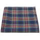 Traditional Navy Blue Tartan Pocket Square