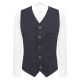 Navy Blue Donegal Tweed Waistcoat