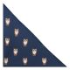 Navy Blue Owl Embroidered Pocket Square