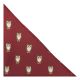 Burgundy Red Owl Embroidered Pocket Square