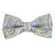 Blue with Gold Paisley Bow Tie