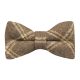 Heritage Pecan Brown Check Bow Tie
