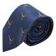 Navy Blue Herringbone Pheasant Tie
