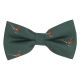 Dark Green Herringbone Pheasant Bow Tie