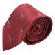 Burgundy Red Herringbone Pheasant Tie