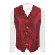 Burgundy Red Herringbone Pheasant Waistcoat