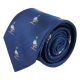 Navy Blue Pigeon Herringbone Tie