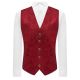 Chilli Red Suede Waistcoat