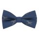 Navy Blue Hurricane Fighter Plane Embroidered Bow Tie