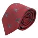 Burgundy Red Hurricane Fighter Plane Embroidered Tie