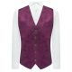 Plum Purple Suede Waistcoat