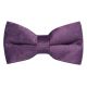 Deep Purple Textured Velvet Bow Tie