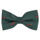 Dark Green Formula 1 Car Herringbone Bow Tie
