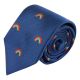 Navy Blue Rainbow Herringbone Tie