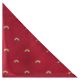 Burgundy Red Rainbow Herringbone Pocket Square