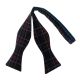 Rust Brown & Red Check Self-Tie Bow Tie