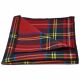 Traditional Red Tartan Check Pocket Square