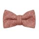 Rust Red Herringbone Bow Tie