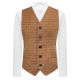 Heritage Check Rustic Brown Waistcoat