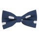 Navy Blue Sheep Embroidered Bow Tie