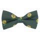 Dark Green Sunflower Embroidered Bow Tie
