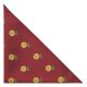 Burgundy Red Sunflower Embroidered Pocket Square