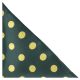 Dark Green Tennis Ball Herringbone Pocket Square