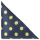 Navy Blue Tennis Ball Herringbone Pocket Square