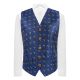 Navy Blue Herringbone Tractor Waistcoat
