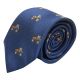 Navy Blue Herringbone Tractor Tie